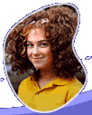 Linda's new hairdo in "Hair Brain" (Series 4)